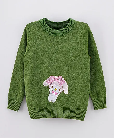 Kookie Kids Full Sleeves Sweater - Green