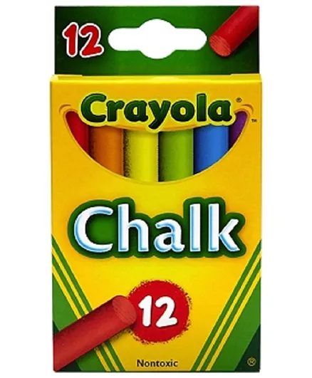 Crayola Anti Dust Colored Chalks Multicolor - Pack of 12