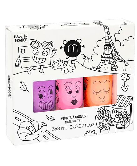 Nailmatic Kids Pack of 3 Kids Nail Polish - 8ml Each