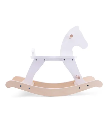New Classic Toys Wooden Rocking Horse - White