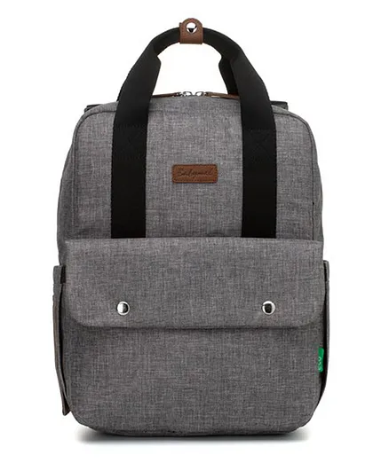 Babymel Georgi eco Convertible Diaper Backpack - Grey