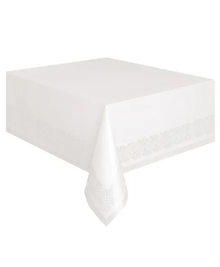 White Paper Poly Table Cover - White
