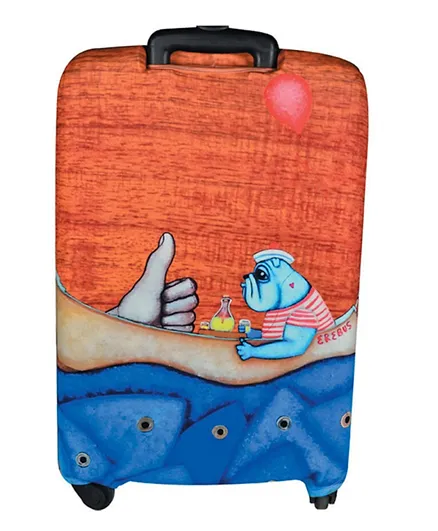 Biggdesign Mr Allright Man Suitcase Cover Medium - Multicolor