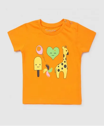 Zarafa Giraffe T-Shirt - Orange