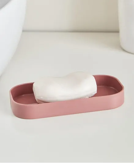 HomeBox Nova Single Solid Soap Dish - Pink
