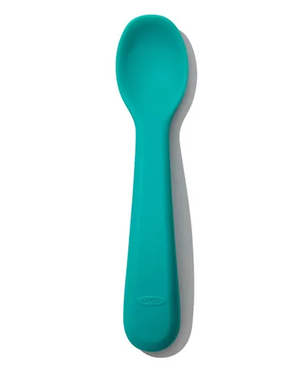 Oxo Tot Silicone Spoon Pack Of 2 - Teal