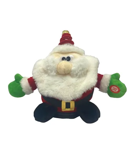 Brain Giggles Spinning and Dancing Santa Claus Stuffed Plush Musical Toy - 26cm
