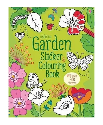 Garden Sticker & Colouring Book - English