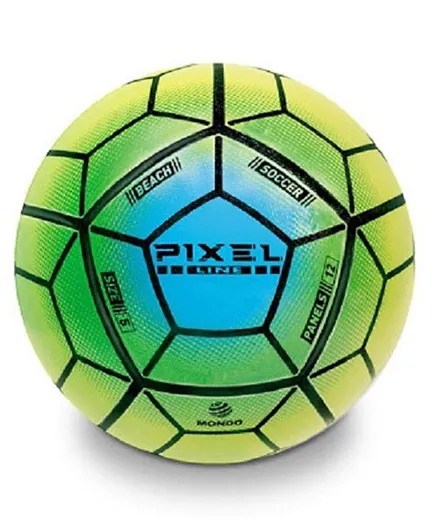 Mondo PVC Deluxe Ball Beach Soccer Pixel  Green 23 cm - Assorted