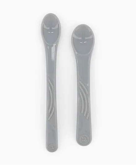Twistshake Feeding Spoon Set Pack Of 2 - Grey