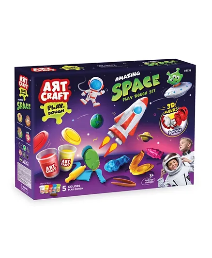 Dede Artcraft Amazing Space Play Dough Set - 6 Pieces
