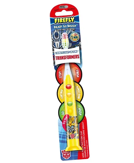 Transformers Firefly Ready Go Lightup Timer Toothbrush
