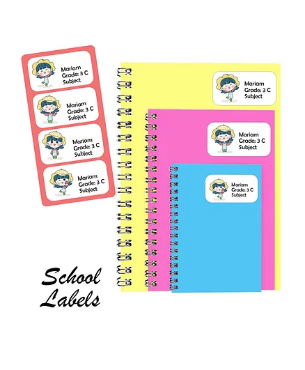 Printshop Personalised Book And Multi Purpose Labels 0550 - 30 Pieces