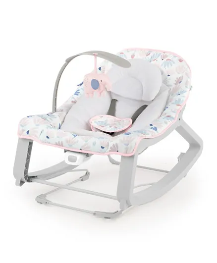 Ingenuity Keep Cozy 3-in-1 Baby Bouncer, Vibrating Seat & Toddler Rocker with Infant Bolster, Pink, 0m+