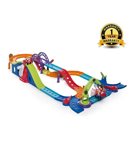 Oball Go Grippers Grip Launch & Roll Train Toy Playset - Multicolour
