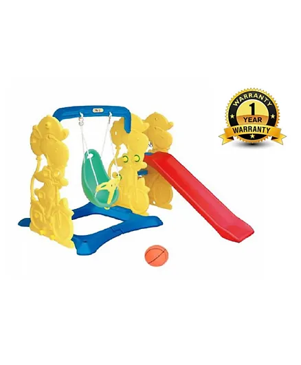 Ching Ching Giraffe Slide Swing - Yellow