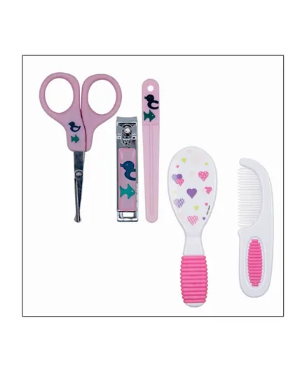 Nuby Evolutive Hygiene Manicure Set - Pink