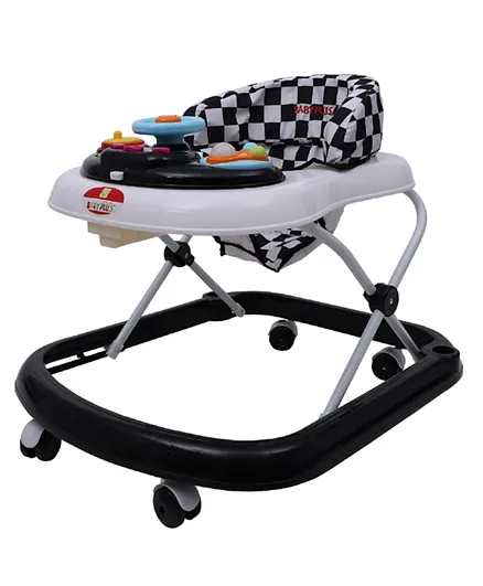 Baby Plus Baby Walker - Black and White