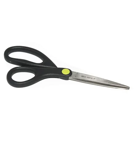 Onyx & Green Scissors 6.75 Pointed Tip with Corn Plastic Handles Eco Friendly 3205 Black - 6.75 Inches