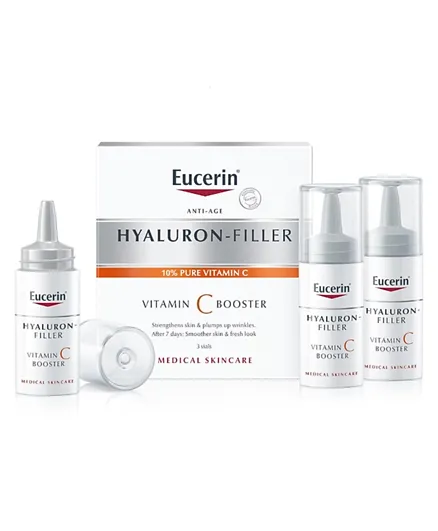 Eucerin Hyaluron-Filler Vitamin C Booster Pack of 3 - 8mL Each