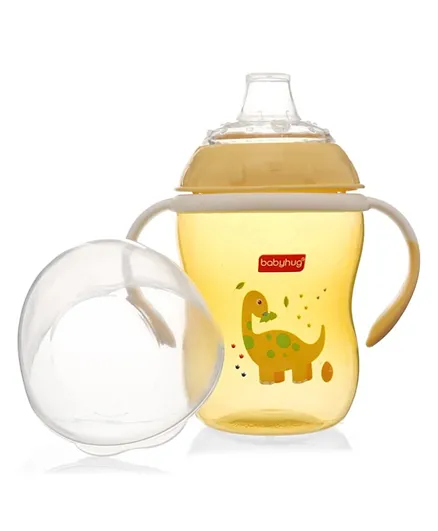 Babyhug Twin Handle Training Soft Spout Cup Yellow - 250 ml