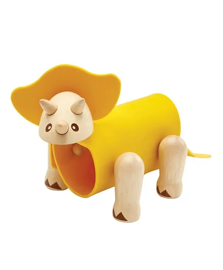 Plan Toys D.I.Y Triceratops Sustainable Play - Yellow