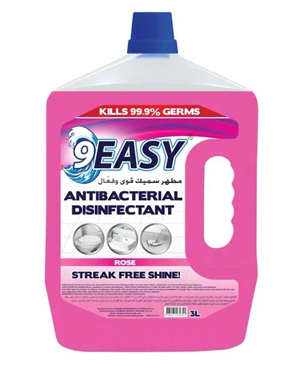 9Easy Antibacterial Disinfectant Rose - 3L