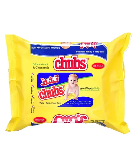 Chubs Flow Pack Aloe & Chamomile Baby Wipes - 20 Wipes
