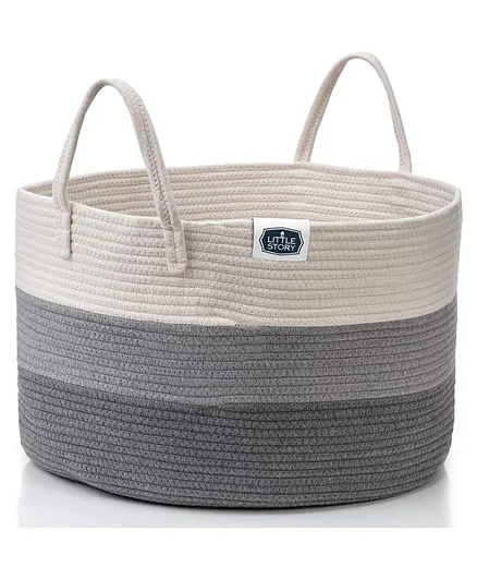 Little Story Multi-Purpose Laundry Caddy Basket XXL - Grey