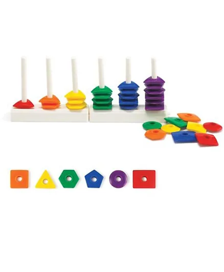 Edx Education Geo Fun 36 pieces plastic set - Multicolour
