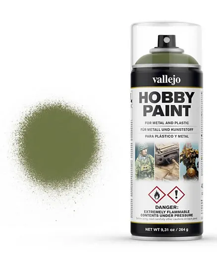 Vallejo Hobby Paint Spray Primer 28.027 Goblin Green - 400mL