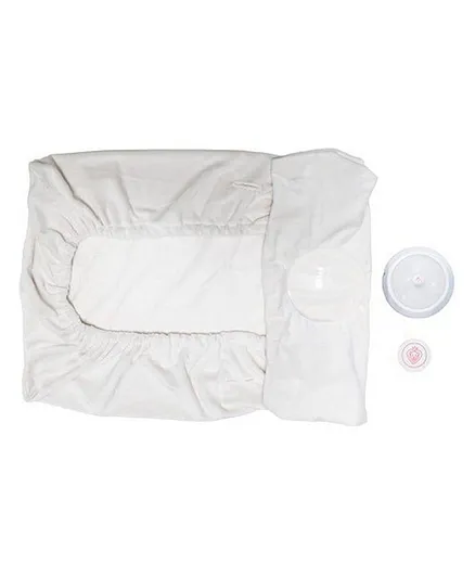 Prince Lionheart Illumipad LED Light Diaper Changing Mat Kit - Comfortable, Washable Cream Cover