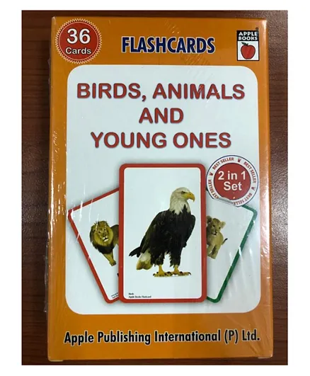 Apple Publishing International Pvt Ltd Flash Card - Birds, Animals & Young Ones - English