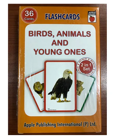 Apple Publishing International Pvt Ltd Flash Card - Birds, Animals & Young Ones - English