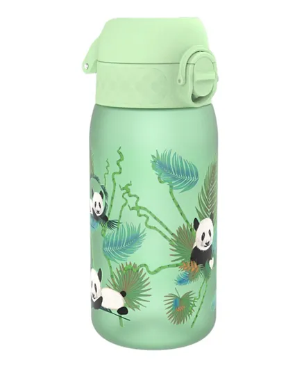 أيون8 - قارورة ماء للأطفال مانعة للتسرب خالية من مادة BPA بتصميم الباندا - 350 مل