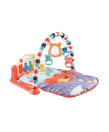 Factory Price Elephant Double-Sided Pedal Piano Activity Playmat - Red