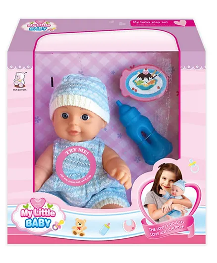 Generic My Little Baby Doll with Accessories - Blue
