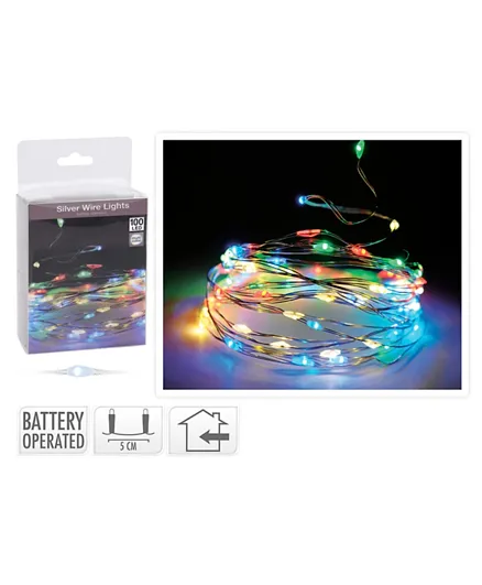 Homesmiths Christmas Gold wire 100 LED - Multicolour