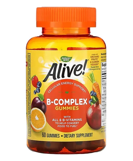 Nature's Way Alive B-Complex Dietary Supplement - 60 Gummies