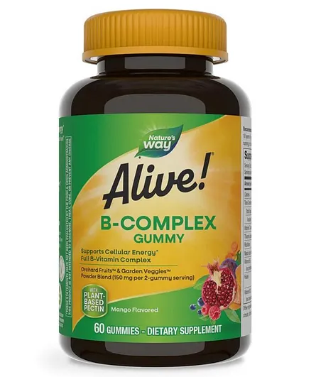 Nature's Way Alive B-Complex Dietary Supplement - 60 Gummies