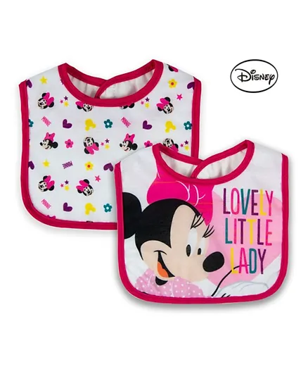 Disney Minnie Mouse Bibs - Pack of 2