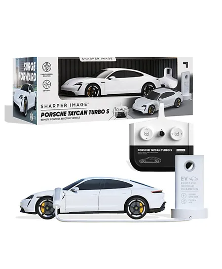 Sharper Image Officially Licensed Porsche Taycan Turbo S Remote Control Electric Car
