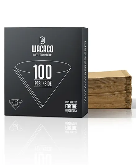 Wacaco Coffee Paper Filter Cuppamoka  Brown - 100 Packs