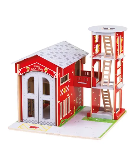 Bigjigs Toys City Fire Station