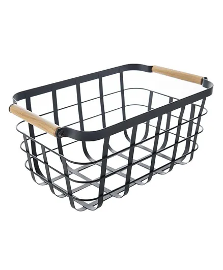 Little Storage Basket with Wooden Handle