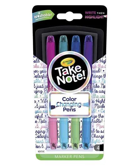 Crayola Color Changing Pens Bullet Journal Supplies Multicolor - 4 Pieces