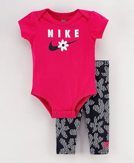 Nike Daisy Bodysuit & Pants Set - Pink
