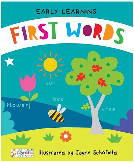 First Words Early Learning Padded Board Books - 15 Pages