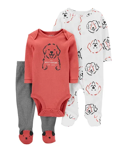 Carter's 3-Piece Bodysuit Pants & Sleep & Play Set - Multicolor