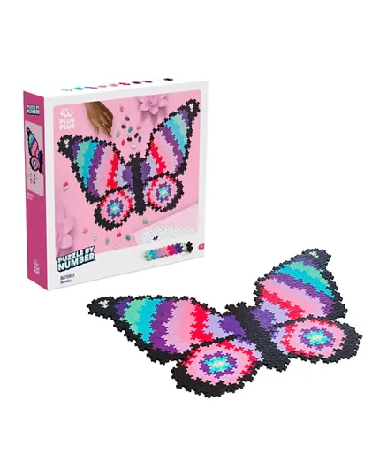 Plus Plus Puzzle By Number Butterfly Puzzle - 800 Pieces